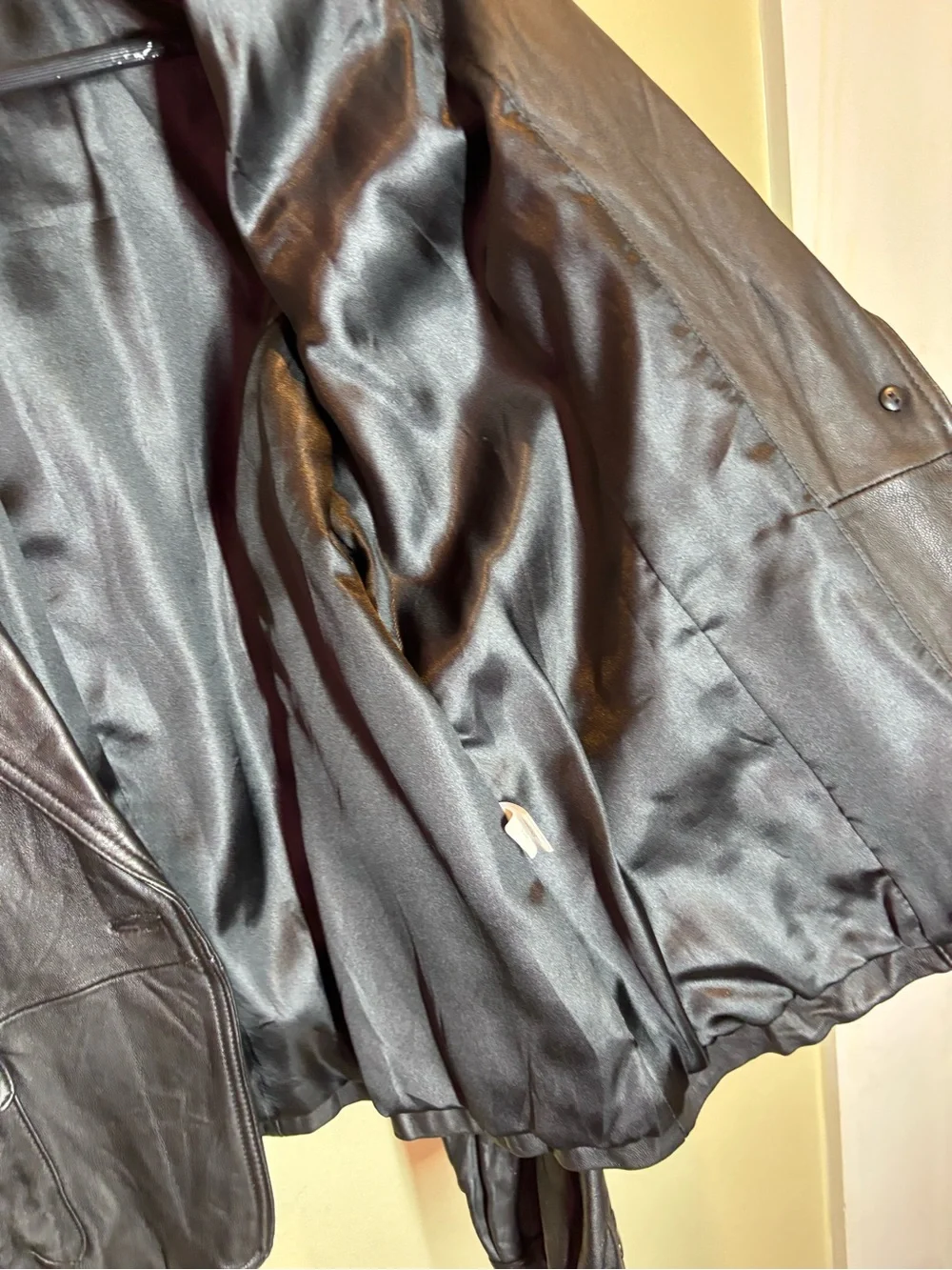 Mossimo Vintage Leather Blazer Jacket, Black, XL, puff sleeve, Y2K